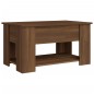 vidaXL Mesa de centro madera contrachapada roble marrón 79x49x41 cm