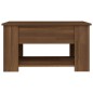 vidaXL Mesa de centro madera contrachapada roble marrón 79x49x41 cm