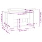 vidaXL Mesa de centro madera contrachapada roble marrón 79x49x41 cm