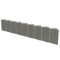 vidaXL Muro de gaviones de acero 630x30x100 cm