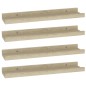 vidaXL Estantes de pared 4 unidades roble Sonoma 40x9x3 cm vidaXL Estantes de pared 4 unidades roble Sonoma 40x9x3 cm