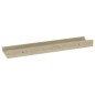 vidaXL Estantes de pared 4 unidades roble Sonoma 40x9x3 cm vidaXL Estantes de pared 4 unidades roble Sonoma 40x9x3 cm