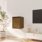 vidaXL Armario de pared madera maciza de pino marrón miel 30x30x40 cm vidaXL Armario de pared madera maciza de pino marrón miel 30x30x40 cm