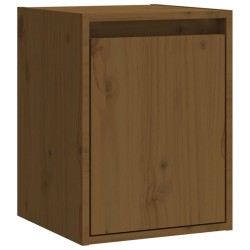 vidaXL Armario de pared madera maciza de pino marrón miel 30x30x40 cm