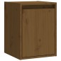 vidaXL Armario de pared madera maciza de pino marrón miel 30x30x40 cm vidaXL Armario de pared madera maciza de pino marrón miel 30x30x40 cm
