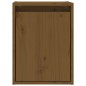 vidaXL Armario de pared madera maciza de pino marrón miel 30x30x40 cm vidaXL Armario de pared madera maciza de pino marrón miel 30x30x40 cm