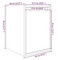 vidaXL Armario de pared madera maciza de pino marrón miel 30x30x40 cm vidaXL Armario de pared madera maciza de pino marrón miel 30x30x40 cm