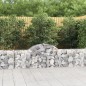 vidaXL Cesta de gaviones forma arco hierro galvanizado 200x30x60/80 cm vidaXL Cesta de gaviones forma arco hierro galvanizado 200x30x60/80 cm
