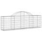 vidaXL Cesta de gaviones forma arco hierro galvanizado 200x30x60/80 cm vidaXL Cesta de gaviones forma arco hierro galvanizado 200x30x60/80 cm