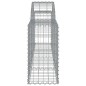 vidaXL Cesta de gaviones forma arco hierro galvanizado 200x30x60/80 cm vidaXL Cesta de gaviones forma arco hierro galvanizado 200x30x60/80 cm