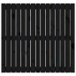 vidaXL Cabecero de cama de pared madera maciza pino negro 95,5x3x90 cm