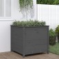 vidaXL Jardinera madera maciza de pino gris 82,5x82,5x78 cm vidaXL Jardinera madera maciza de pino gris 82,5x82,5x78 cm