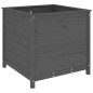 vidaXL Jardinera madera maciza de pino gris 82,5x82,5x78 cm vidaXL Jardinera madera maciza de pino gris 82,5x82,5x78 cm