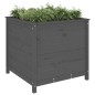 vidaXL Jardinera madera maciza de pino gris 82,5x82,5x78 cm vidaXL Jardinera madera maciza de pino gris 82,5x82,5x78 cm
