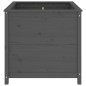 vidaXL Jardinera madera maciza de pino gris 82,5x82,5x78 cm vidaXL Jardinera madera maciza de pino gris 82,5x82,5x78 cm