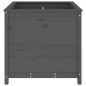 vidaXL Jardinera madera maciza de pino gris 82,5x82,5x78 cm vidaXL Jardinera madera maciza de pino gris 82,5x82,5x78 cm