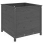 vidaXL Jardinera madera maciza de pino gris 82,5x82,5x78 cm vidaXL Jardinera madera maciza de pino gris 82,5x82,5x78 cm