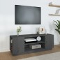 vidaXL Mueble de TV madera maciza de pino gris 110x35x40,5 cm vidaXL Mueble de TV madera maciza de pino gris 110x35x40,5 cm
