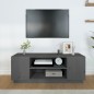 vidaXL Mueble de TV madera maciza de pino gris 110x35x40,5 cm vidaXL Mueble de TV madera maciza de pino gris 110x35x40,5 cm
