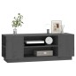 vidaXL Mueble de TV madera maciza de pino gris 110x35x40,5 cm vidaXL Mueble de TV madera maciza de pino gris 110x35x40,5 cm