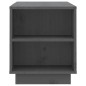 vidaXL Mueble de TV madera maciza de pino gris 110x35x40,5 cm vidaXL Mueble de TV madera maciza de pino gris 110x35x40,5 cm