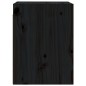 vidaXL Armario de pared de madera maciza de pino negro 30x30x40 cm vidaXL Armario de pared de madera maciza de pino negro 30x30x40 cm
