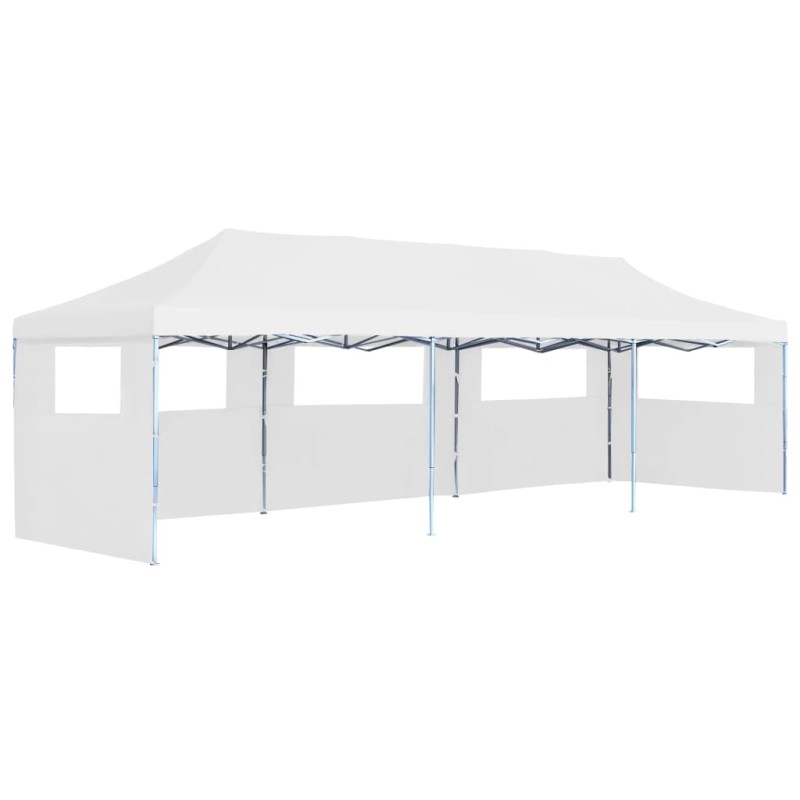 vidaXL Carpa de fiestas pop-up plegable con 5 paredes blanco 3x9 m vidaXL Carpa de fiestas pop-up plegable con 5 paredes blanco 3x9 m