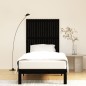 vidaXL Cabecero de cama pared madera maciza pino negro 95,5x3x110 cm vidaXL Cabecero de cama pared madera maciza pino negro 95,5x3x110 cm
