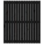 vidaXL Cabecero de cama pared madera maciza pino negro 95,5x3x110 cm vidaXL Cabecero de cama pared madera maciza pino negro 95,5x3x110 cm