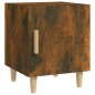 vidaXL Mesita de noche madera contrachapada color roble ahumado vidaXL Mesita de noche madera contrachapada color roble ahumado