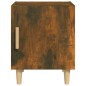 vidaXL Mesita de noche madera contrachapada color roble ahumado vidaXL Mesita de noche madera contrachapada color roble ahumado