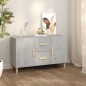 vidaXL Aparador de madera de ingeniería gris hormigón 100x36x60 cm