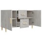 vidaXL Aparador de madera de ingeniería gris hormigón 100x36x60 cm