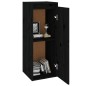vidaXL Armarios de pared 2 uds madera maciza de pino negro 30x30x80 cm vidaXL Armarios de pared 2 uds madera maciza de pino negro 30x30x80 cm