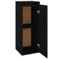 vidaXL Armarios de pared 2 uds madera maciza de pino negro 30x30x80 cm vidaXL Armarios de pared 2 uds madera maciza de pino negro 30x30x80 cm