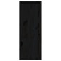 vidaXL Armarios de pared 2 uds madera maciza de pino negro 30x30x80 cm vidaXL Armarios de pared 2 uds madera maciza de pino negro 30x30x80 cm