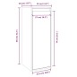 vidaXL Armarios de pared 2 uds madera maciza de pino negro 30x30x80 cm vidaXL Armarios de pared 2 uds madera maciza de pino negro 30x30x80 cm