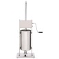 vidaXL Embutidora manual de acero inoxidable plateado 15 L vidaXL Embutidora manual de acero inoxidable plateado 15 L