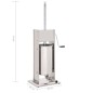 vidaXL Embutidora manual de acero inoxidable plateado 15 L vidaXL Embutidora manual de acero inoxidable plateado 15 L