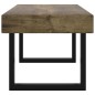 vidaXL Mesa de centro MDF y hierro marrón oscuro y negro 90x45x40 cm vidaXL Mesa de centro MDF y hierro marrón oscuro y negro 90x45x40 cm