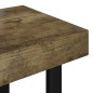 vidaXL Mesa de centro MDF y hierro marrón oscuro y negro 90x45x40 cm vidaXL Mesa de centro MDF y hierro marrón oscuro y negro 90x45x40 cm