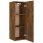 vidaXL Set de muebles de TV 8 pzas madera contrachapada roble ahumado