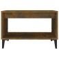 vidaXL Mesa de centro madera contrachapada roble ahumado 60x50x40 cm vidaXL Mesa de centro madera contrachapada roble ahumado 60x50x40 cm