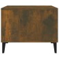 vidaXL Mesa de centro madera contrachapada roble ahumado 60x50x40 cm vidaXL Mesa de centro madera contrachapada roble ahumado 60x50x40 cm