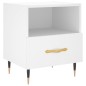 vidaXL Mesitas de noche 2 uds madera ingeniería blanco 40x35x47,5 cm vidaXL Mesitas de noche 2 uds madera ingeniería blanco 40x35x47,5 cm