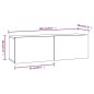 vidaXL Set de muebles de TV 8 pzas madera contrachapada roble ahumado