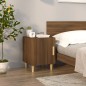 vidaXL Mesitas de noche 2 uds madera contrachapada color roble marrón vidaXL Mesitas de noche 2 uds madera contrachapada color roble marrón