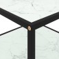 vidaXL Mesa de centro vidrio templado blanco 60x60x35 cm vidaXL Mesa de centro vidrio templado blanco 60x60x35 cm