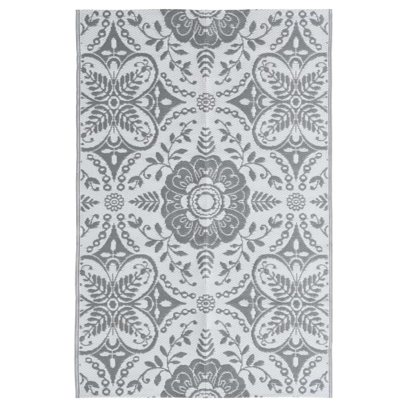 vidaXL Alfombra de exterior PP gris claro 190x290 cm vidaXL Alfombra de exterior PP gris claro 190x290 cm