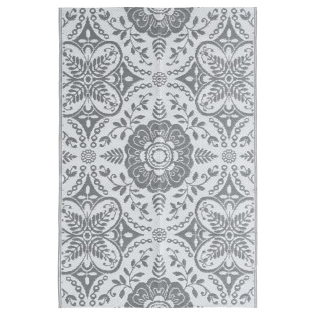 vidaXL Alfombra de exterior PP gris claro 190x290 cm